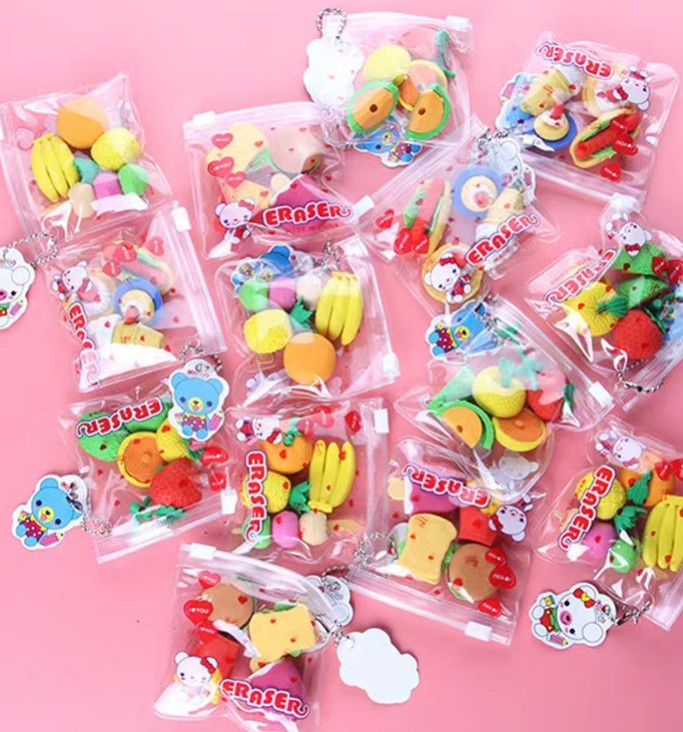 Cute Small Food Erasers