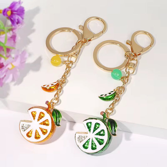 Cute Mandarin Orange Keychain
