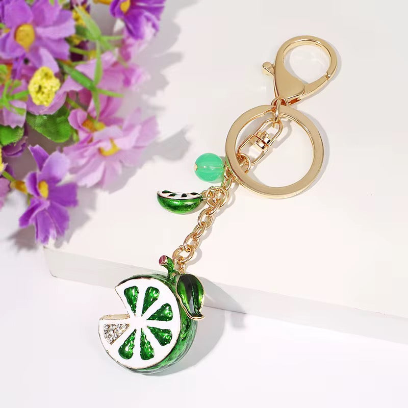 Cute Mandarin Orange Keychain