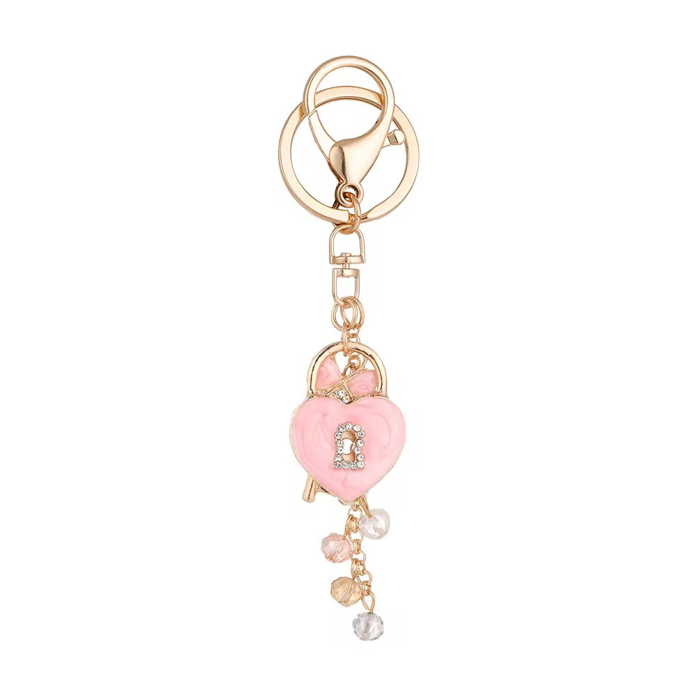 Pink Heart Keychain
