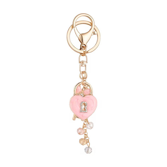 Pink Heart Keychain