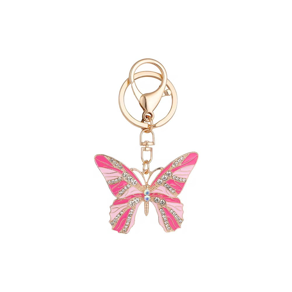 Butterfly Rhinestone Keychain