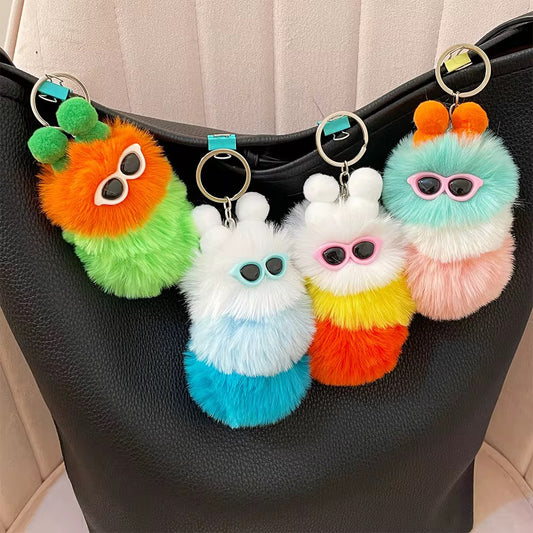 Cute Plush Monster Keychain