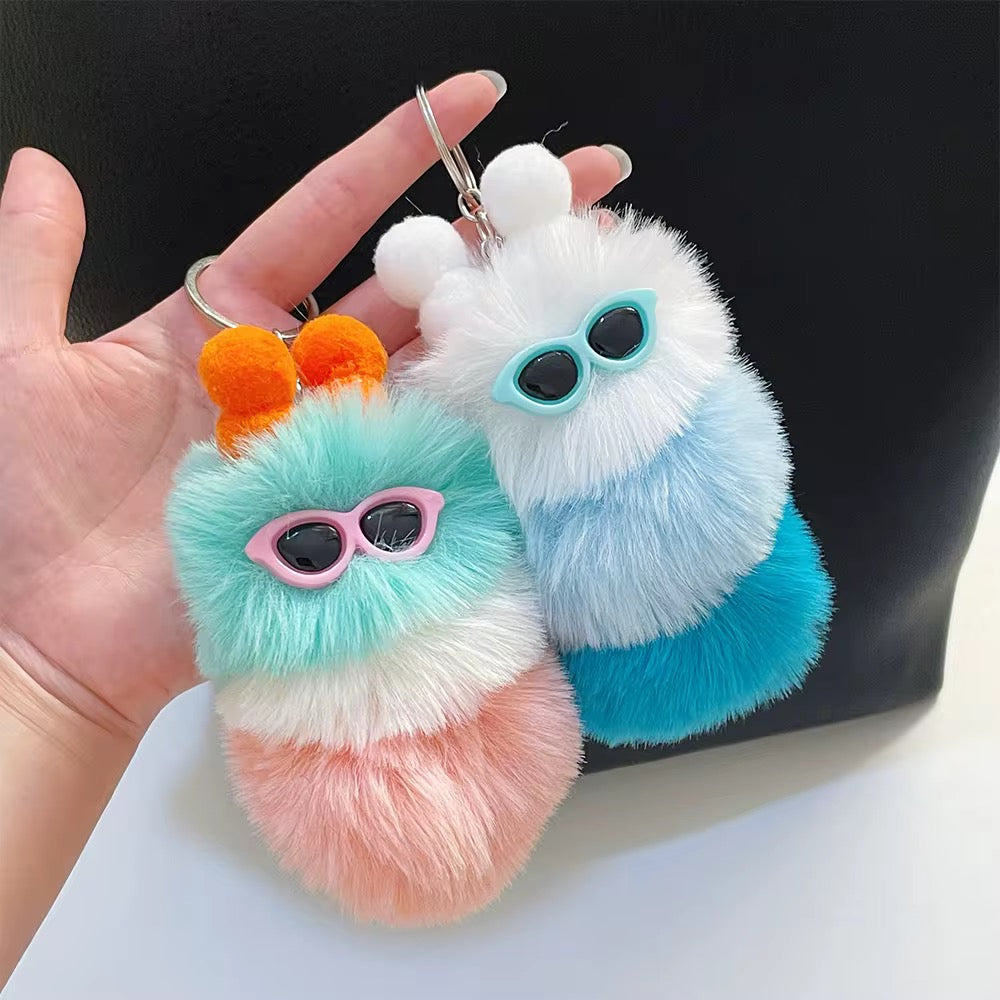 Cute Plush Monster Keychain