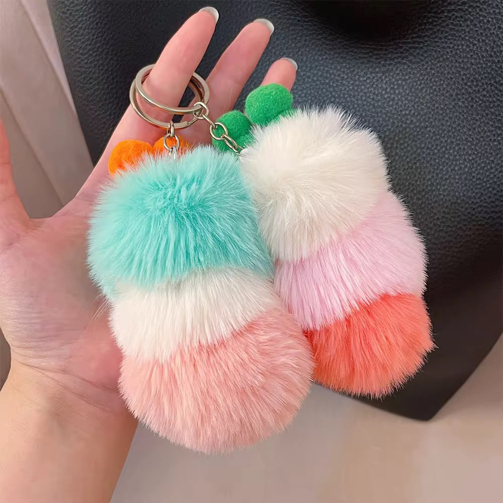 Cute Plush Monster Keychain