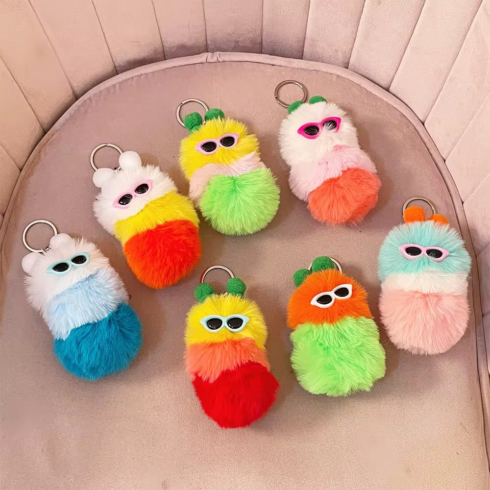 Cute Plush Monster Keychain