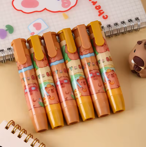 Capybara Push Button Eraser